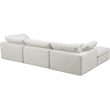 Meridian Furniture Cozy Cream Velvet Modular Sectional
