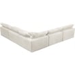Meridian Furniture Cozy Cream Velvet Modular Sectional
