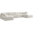 Meridian Furniture Cozy Cream Velvet Modular Sectional