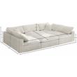 Meridian Furniture Cozy Cream Velvet Modular Sectional