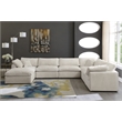 Meridian Furniture Cozy Cream Velvet Modular Sectional