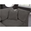 Meridian Furniture Cozy Gray Velvet Modular 4 Piece Sofa