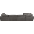 Meridian Furniture Cozy Gray Velvet Modular Sectional