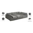 Meridian Furniture Cozy Gray Velvet Modular Sectional