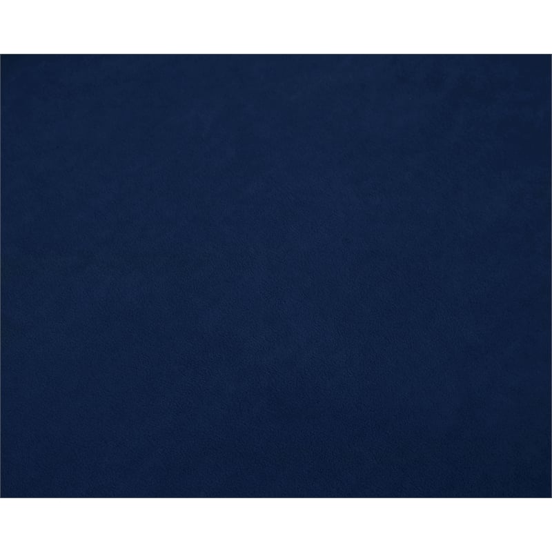 Meridian Furniture Cozy Navy Velvet Overstuffed Modular Sectional
