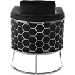 Meridian Furniture Casa Black Velvet Upholstereded Chair