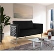 Meridian Furniture Casa Black Velvet Upholstereded Loveseat