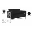 Meridian Furniture Casa Black Velvet Upholstereded Loveseat