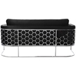Meridian Furniture Casa Black Velvet Upholstereded Sofa