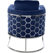 Meridian Furniture Casa Navy Velvet Upholstereded Chair