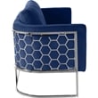 Meridian Furniture Casa Navy Velvet Upholstereded Loveseat