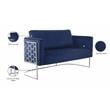 Meridian Furniture Casa Navy Velvet Upholstereded Loveseat