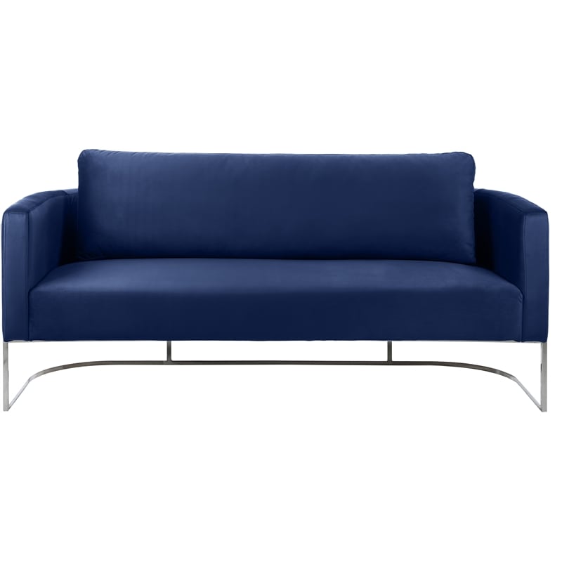 Meridian Furniture Casa Navy Velvet Upholstereded Sofa