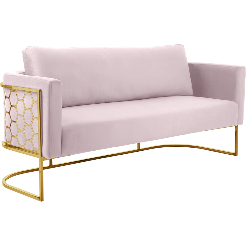Meridian Furniture Casa Velvet Sofa - Gold