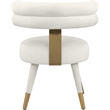 Meridian Furniture Fitzroy Cream Velvet Dining Chair (Set of 2)
