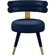 Meridian Furniture Fitzroy Navy Velvet Dining Chair (Set of 2)