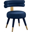 Meridian Furniture Fitzroy Navy Velvet Dining Chair (Set of 2)