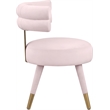 Meridian Furniture Fitzroy Pink Velvet Dining Chair (Set of 2)