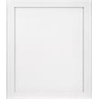 Meridian Furniture Modernist White Medium Gloss Finished Mirror