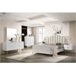 Meridian Furniture Modernist White Medium Gloss Finished Mirror