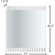 Meridian Furniture Modernist White Medium Gloss Finished Mirror