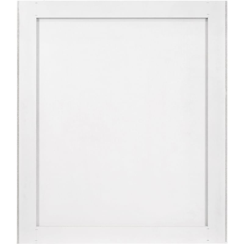 Meridian Furniture Modernist White Medium Gloss Finished Mirror