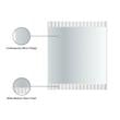 Meridian Furniture Modernist White Medium Gloss Finished Mirror