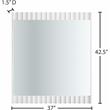 Meridian Furniture Modernist White Medium Gloss Finished Mirror