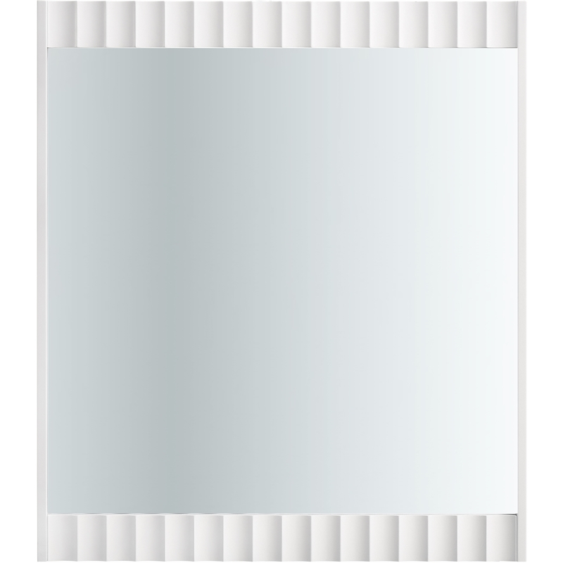 Meridian Furniture Modernist White Medium Gloss Finished Mirror