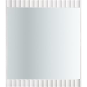 meridian furniture modernist white medium gloss finished mirror