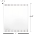 Meridian Furniture Modernist White Medium Gloss Finished Mirror