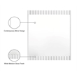 Meridian Furniture Modernist White Medium Gloss Finished Mirror