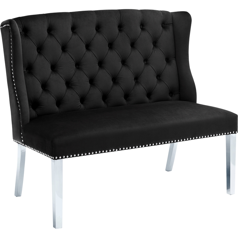 Dining bench online velvet