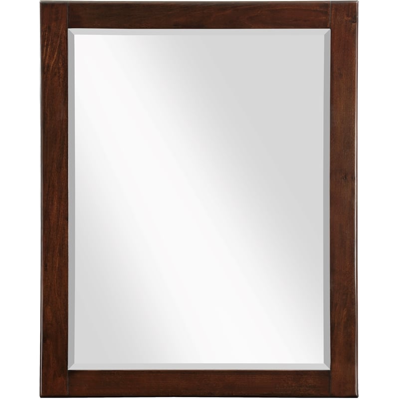 Meridian Furniture Maxine Mirror in Dark Cherry Finish