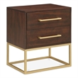 Meridian Furniture Maxine Night Stand in Dark Cherry Finish