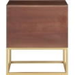 Meridian Furniture Maxine Night Stand in Dark Cherry Finish