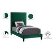 Meridian Furniture Harlie Green Velvet Twin Bed