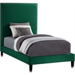 Meridian Furniture Harlie Green Velvet Twin Bed