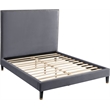 Meridian Furniture Harlie Gray Velvet King Bed