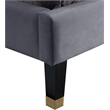 Meridian Furniture Harlie Gray Velvet Queen Bed