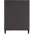 Meridian Furniture Harlie Gray Velvet Twin Bed