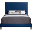 Meridian Furniture Harlie Navy Velvet Full Bed
