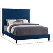 Meridian Furniture Harlie Navy Velvet King Bed