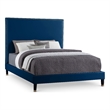 Meridian Furniture Harlie Navy Velvet King Bed