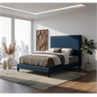 Meridian Furniture Harlie Navy Velvet King Bed