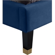 Meridian Furniture Harlie Navy Velvet Queen Bed
