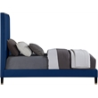 Meridian Furniture Harlie Navy Velvet Twin Bed