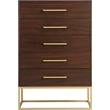 Meridian Furniture Maxine Chest in Dark Cherry Finish