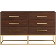 Meridian Furniture Maxine Dresser in Dark Cherry Finish