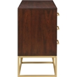 Meridian Furniture Maxine Dresser in Dark Cherry Finish